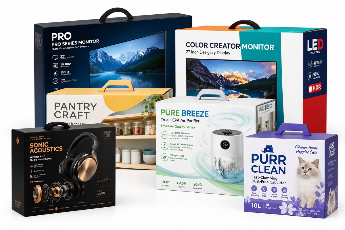 Flat-Top Handle Boxes packaging category