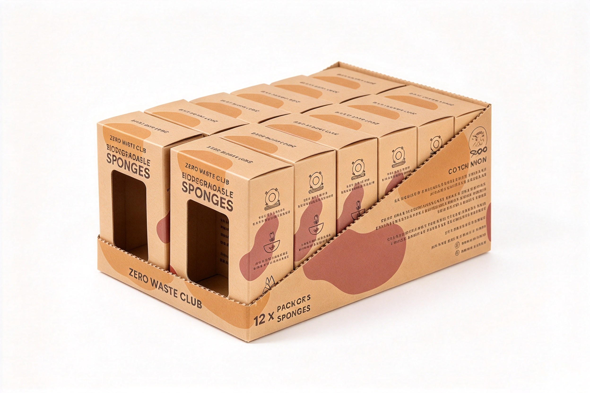 Club-Store Shelf Tray for Sponge Multipacks packaging product