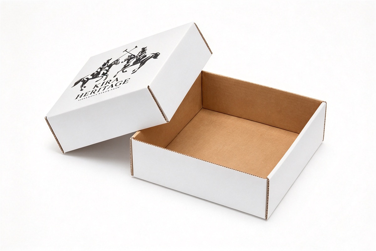 Cream & Kraft Two-Tone Gift Lid & Base Box packaging product