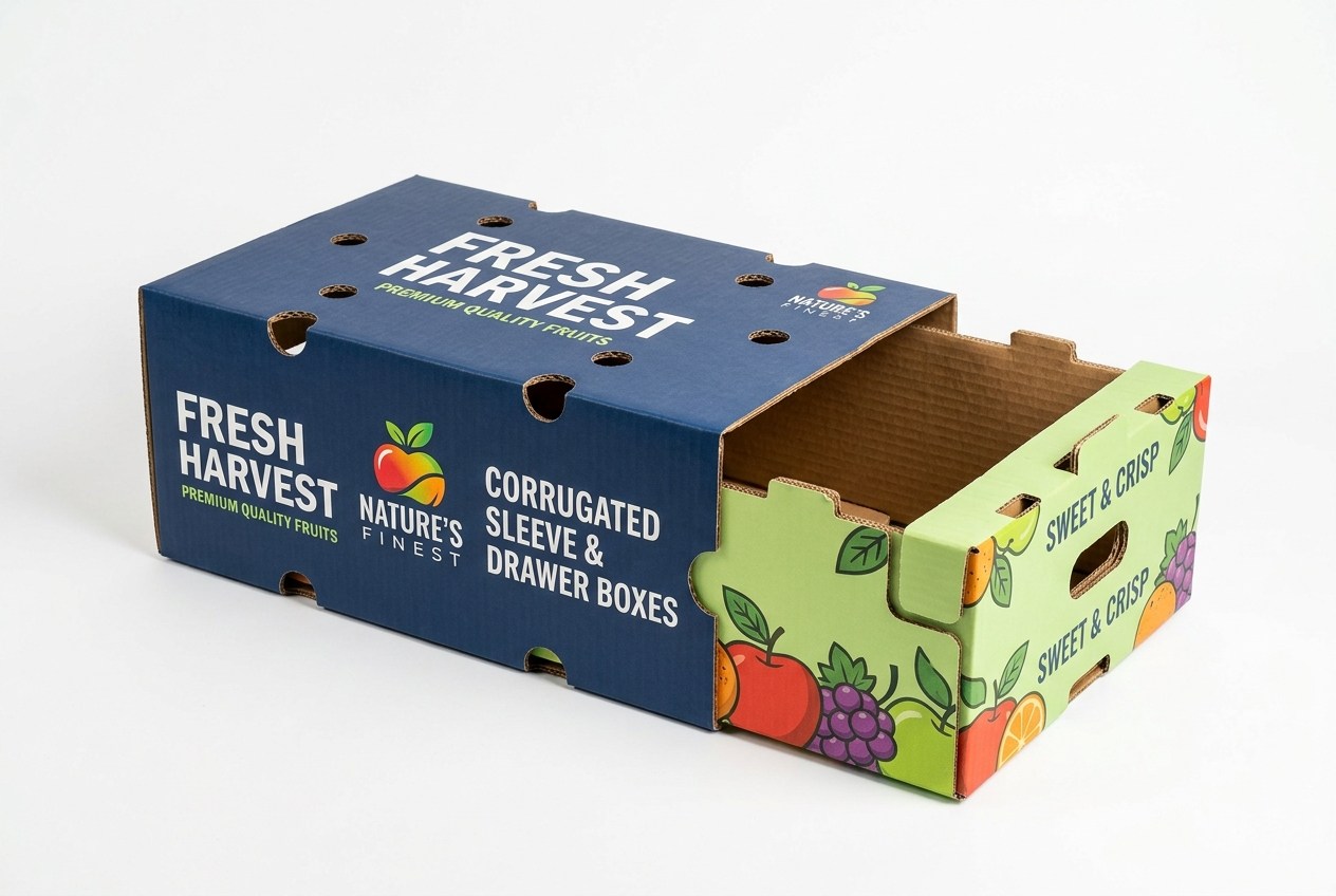 Fresh Harvest Fruit Sleeve & Drawer Crate packaging product