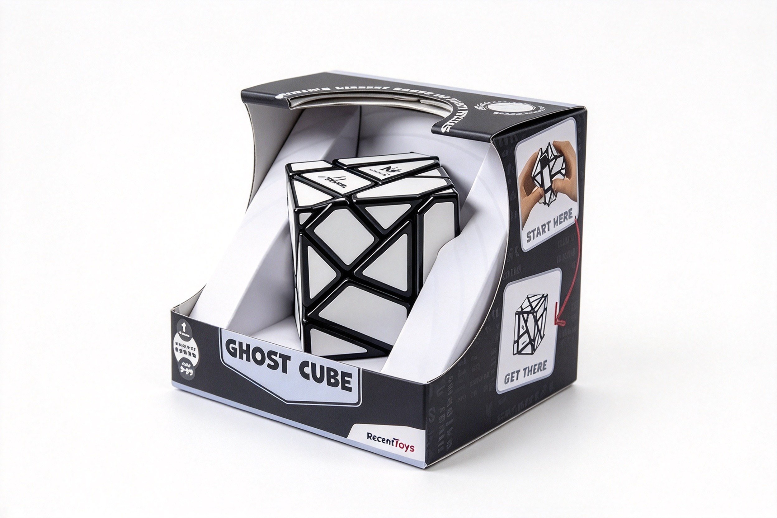 Ghost Cube Puzzle Open-Front Display Carton packaging product