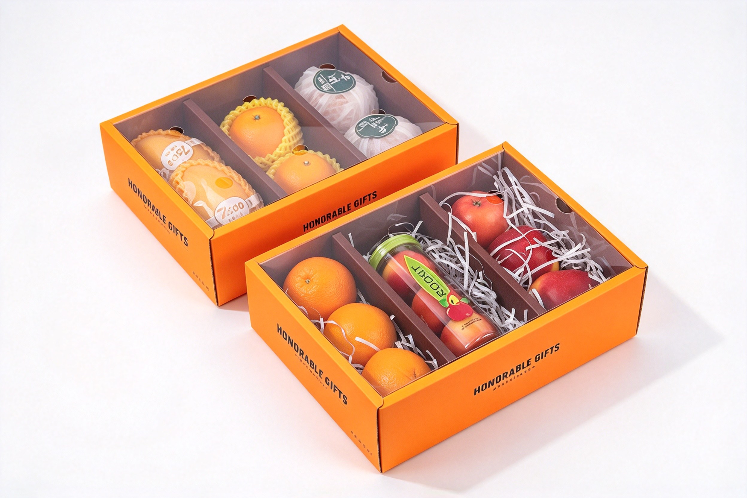 Honorable Gifts Orange Fruit Window Gift Box packaging product