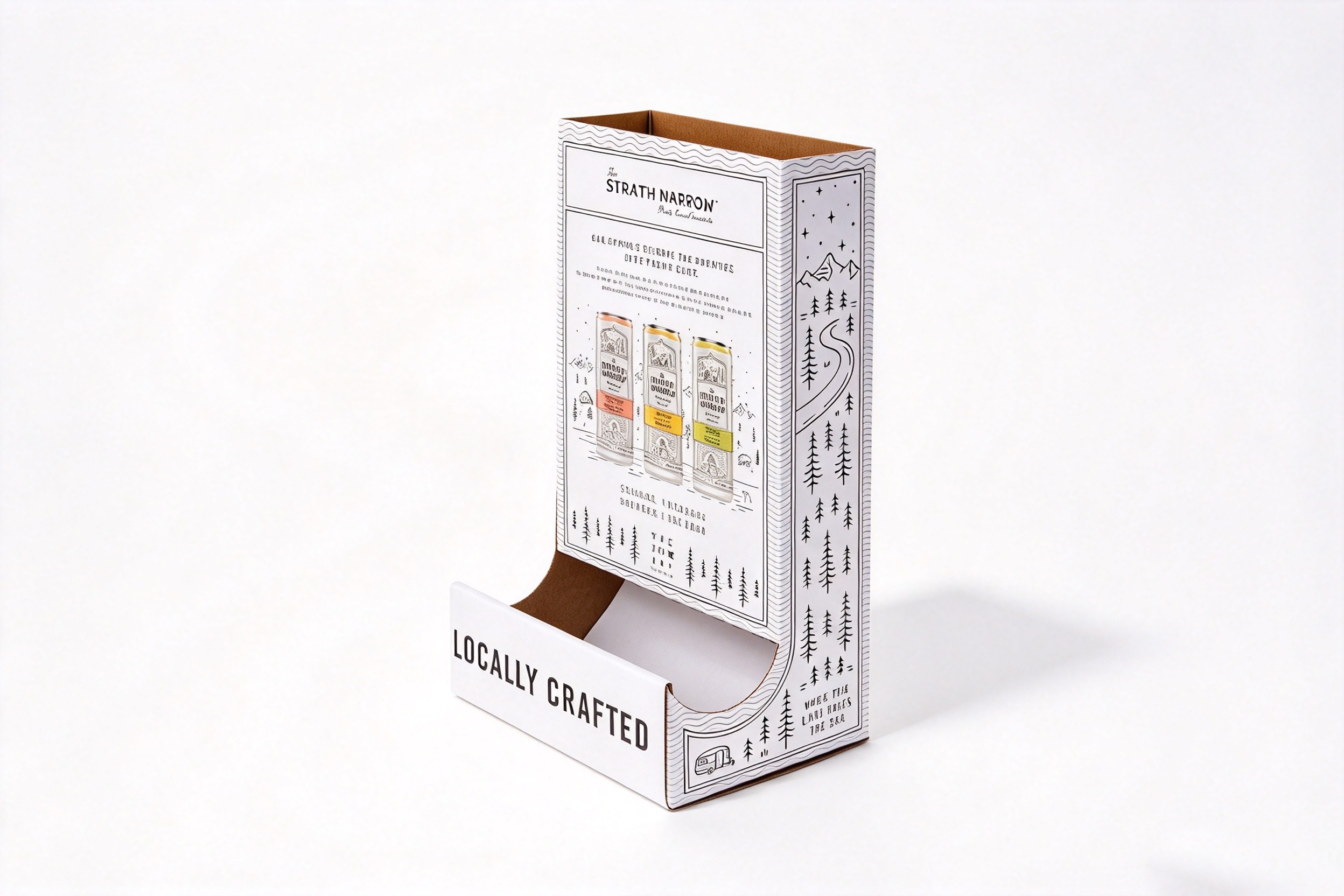 Narrow Counter Tower for Slim Cans packaging product