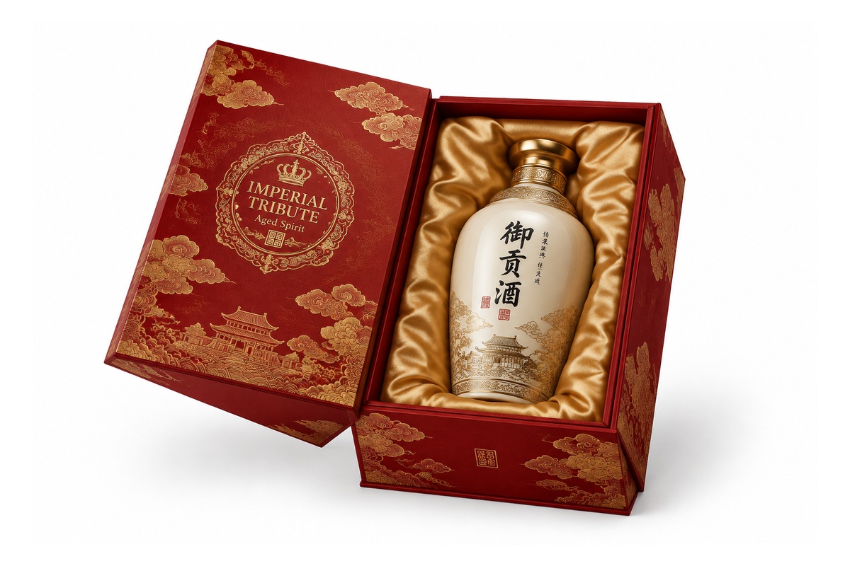 Premium Spirits Cushion Presentation Box packaging product