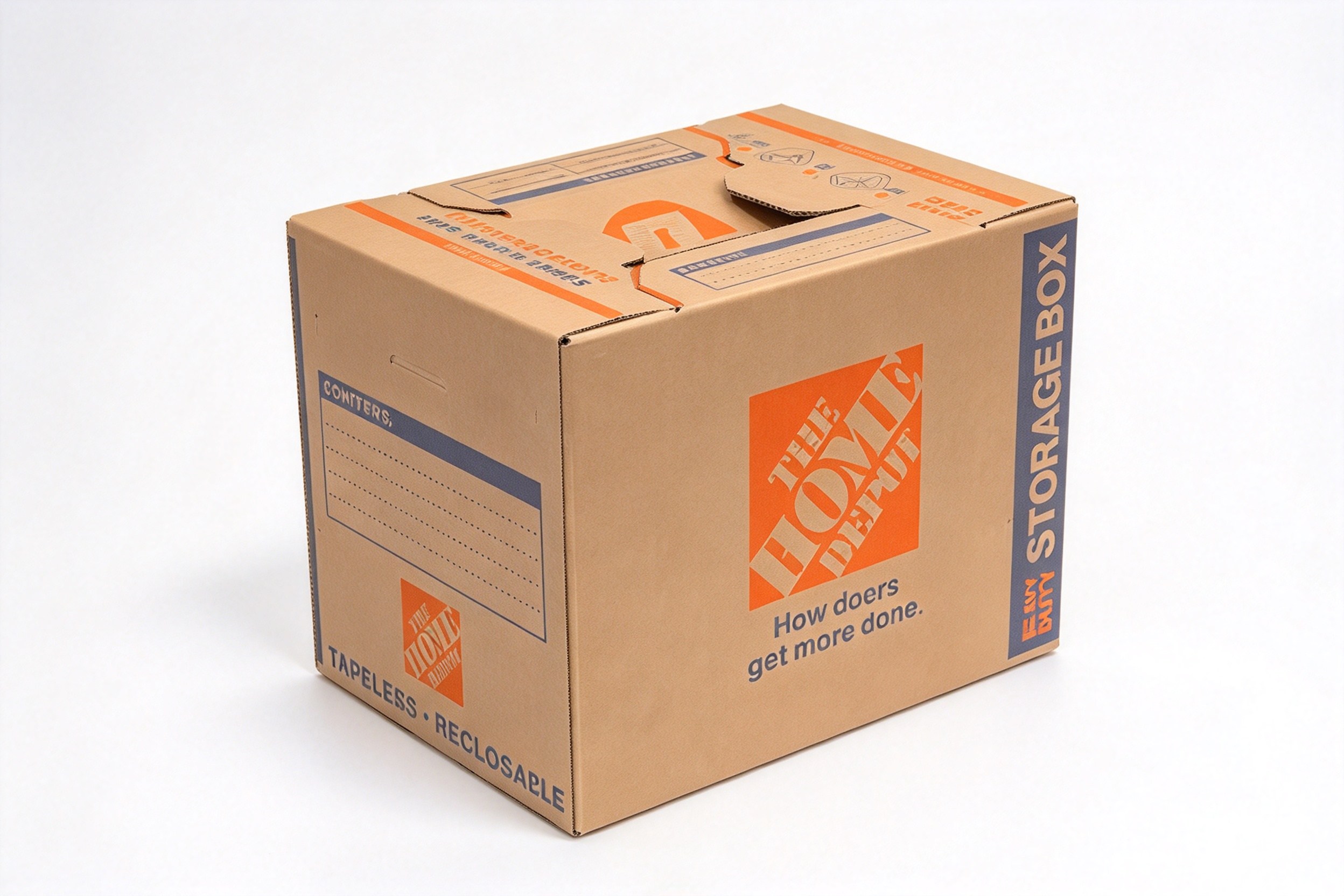 Tapeless Reclosable Storage Carton packaging product