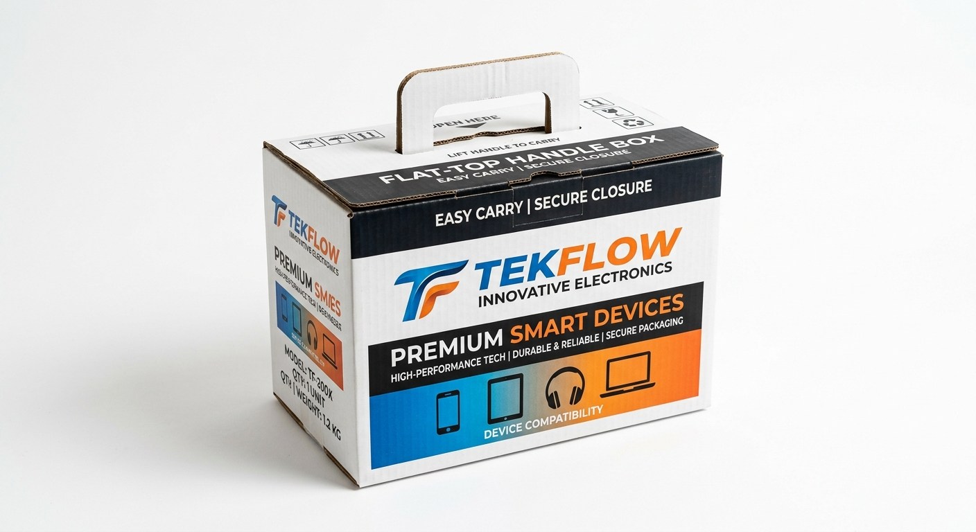 TekFlow Smart Devices Flat-Top Handle Box packaging product