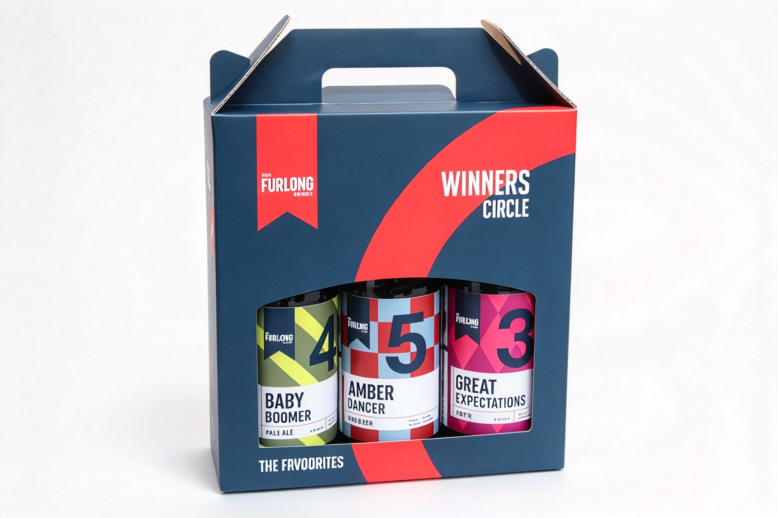 Three-Bottle Beer Carrier with Showcase Window packaging product