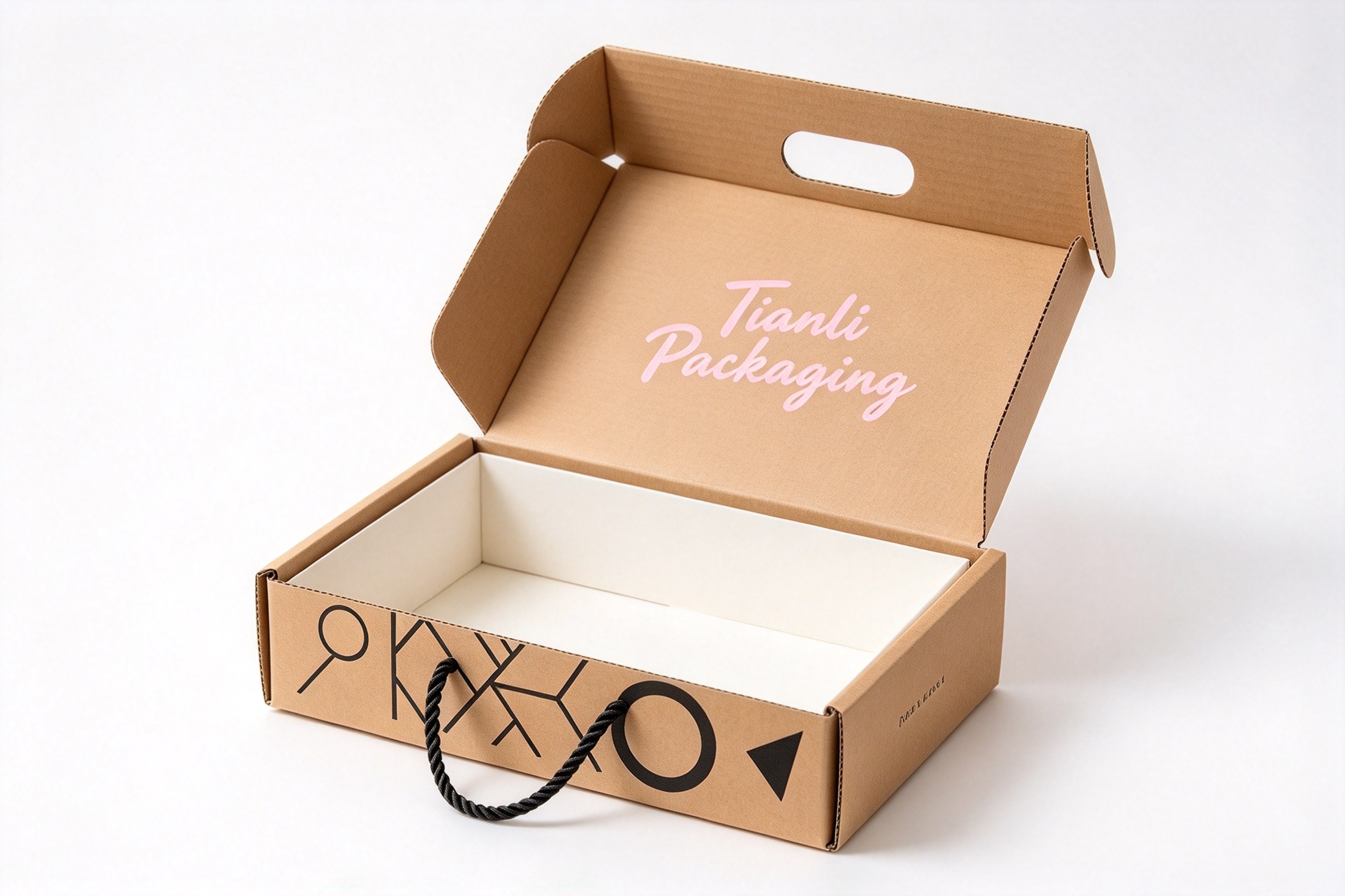 Tianli Kraft Rope Handle Apparel Gift Box packaging product