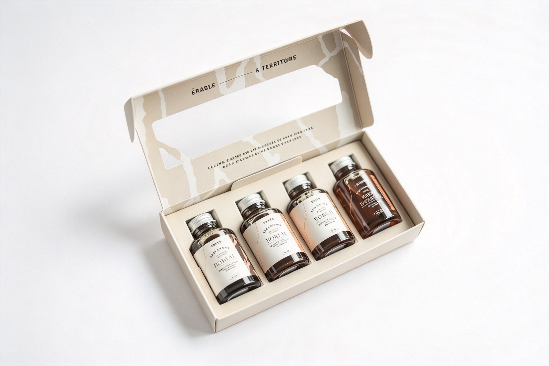 Windowed Essential Oil Gift Mailer Box with Insert packaging product